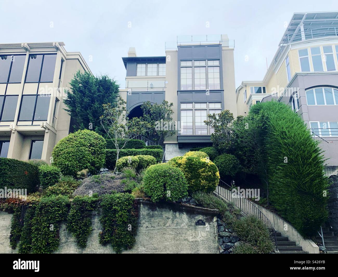 August, 2022, Homes in the Queen Anne Hill neighborhood, Seattle