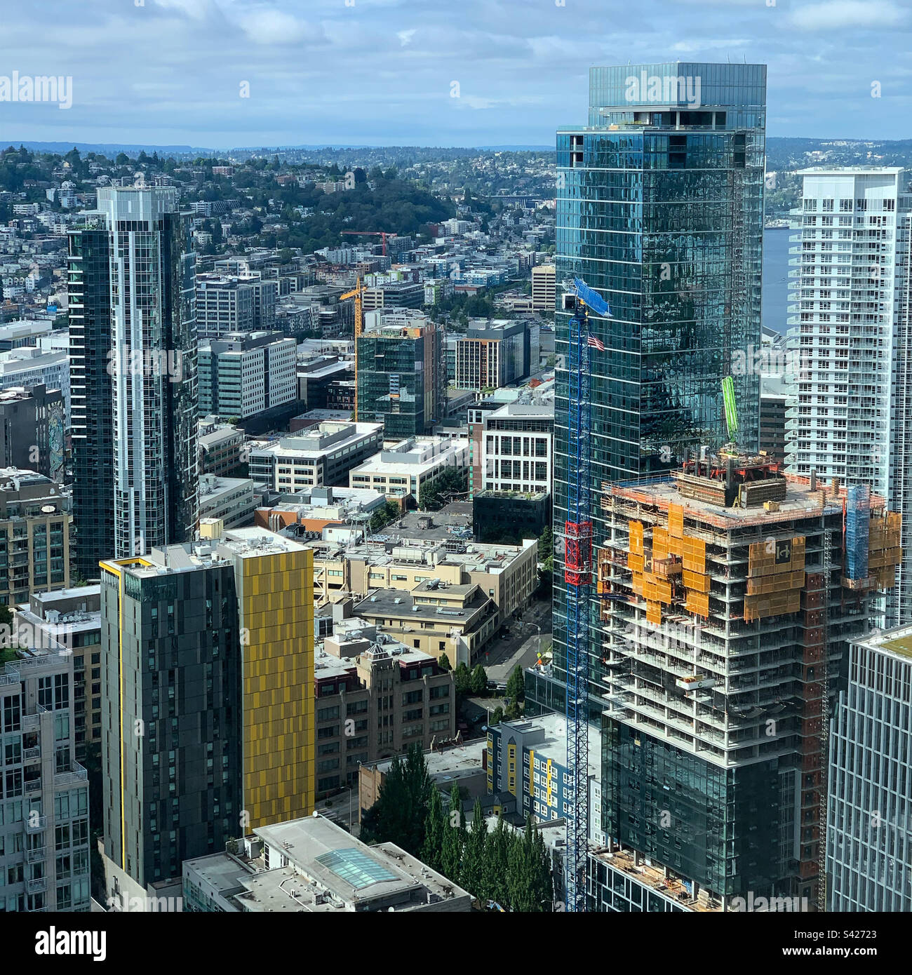 Downtown Seattle, Washington, United States - Smartphone Captured Stock Image