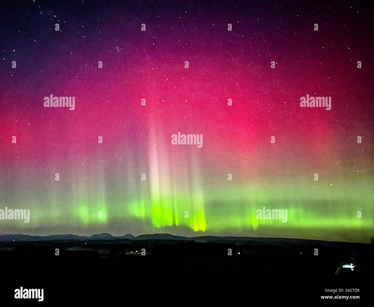 Aurora - Smartphone Captured Stock Image