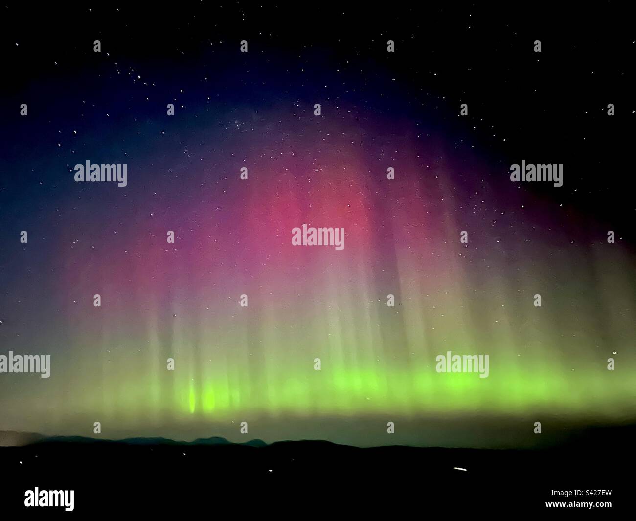 Northern lights - Smartphone Captured Stock Image