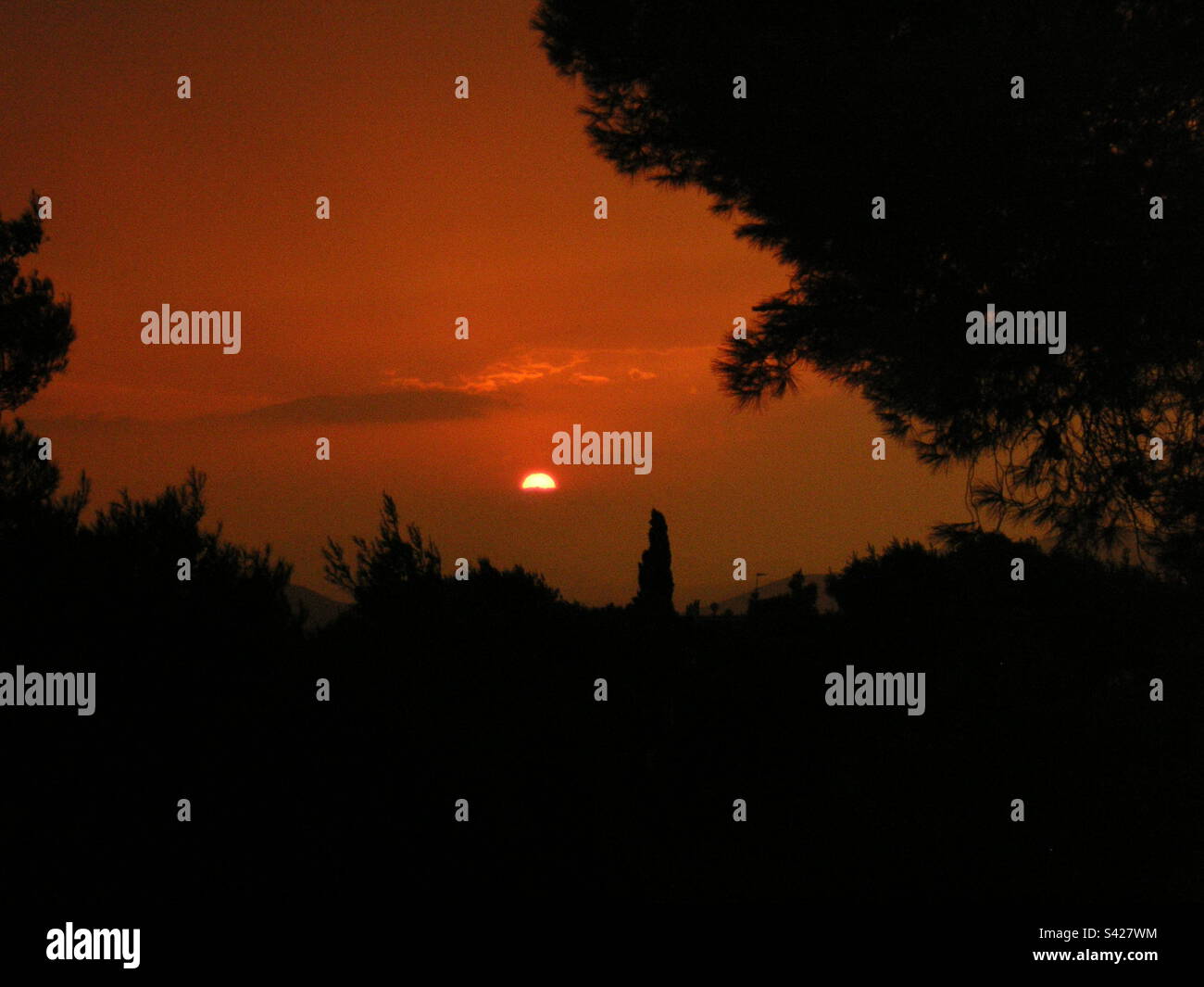 Sunset in New Jersey - Smartphone Captured Stock Image