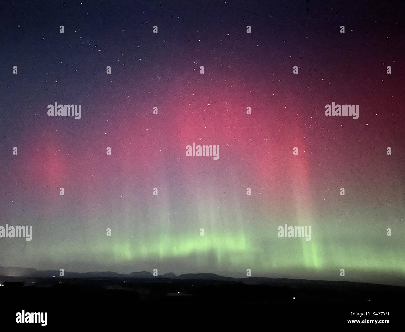 Northern Lights - Smartphone Captured Stock Image