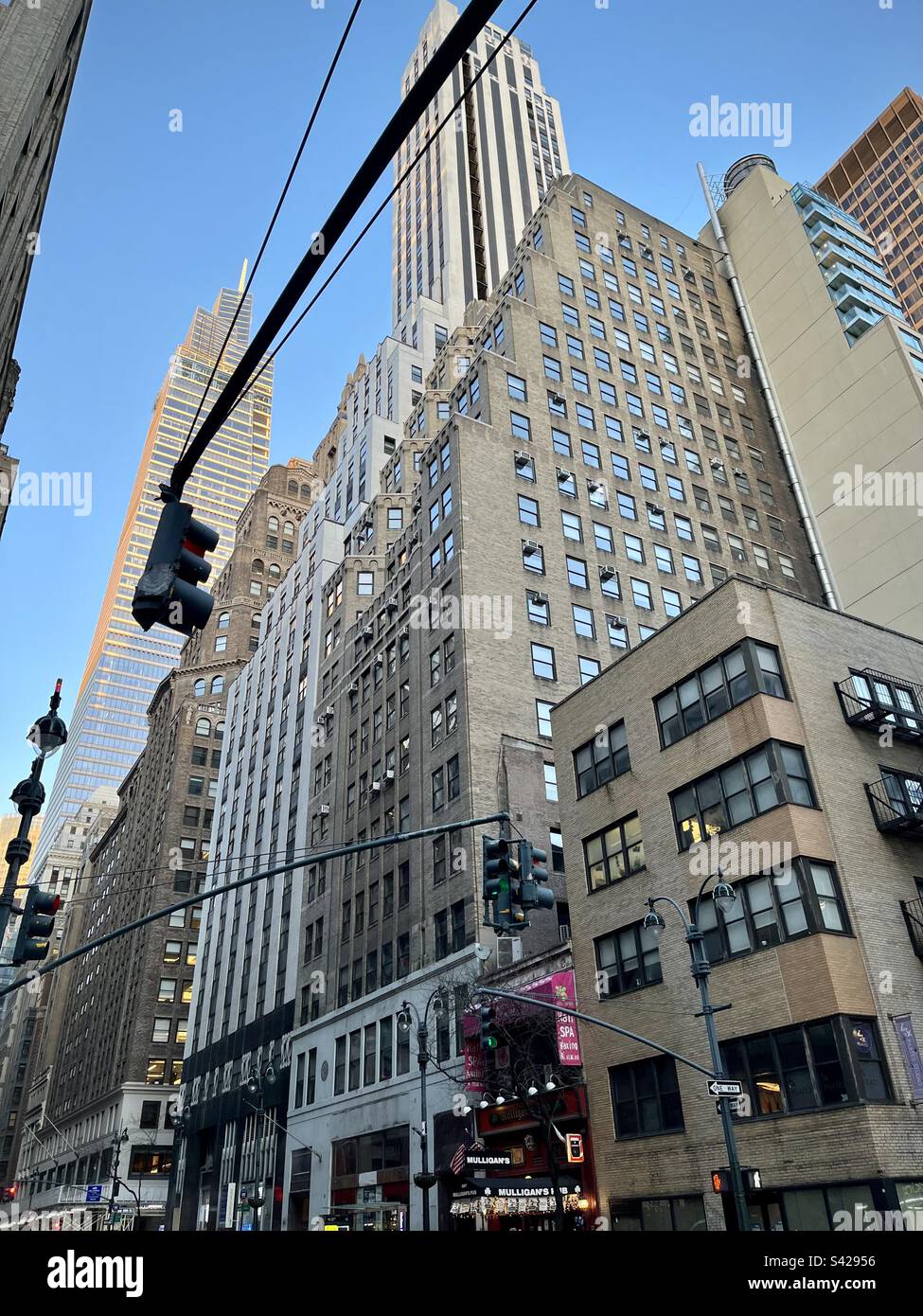 New York Street with old buildings in the Murray Hill neighborhood