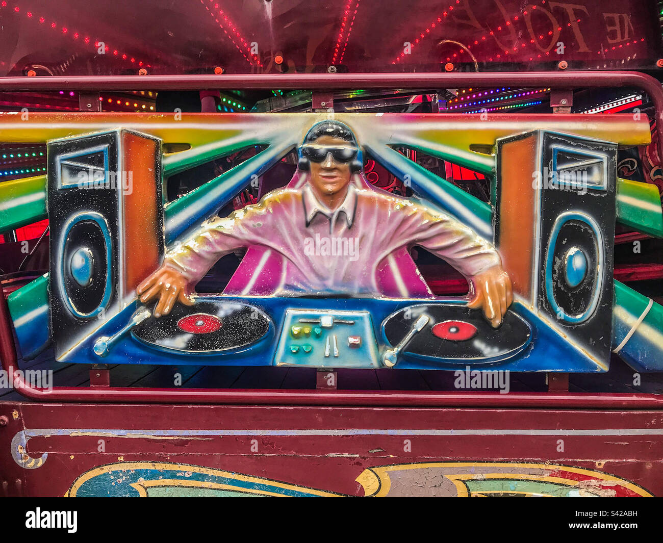 Blackpool waltzers before the fire - Smartphone Captured Stock Image