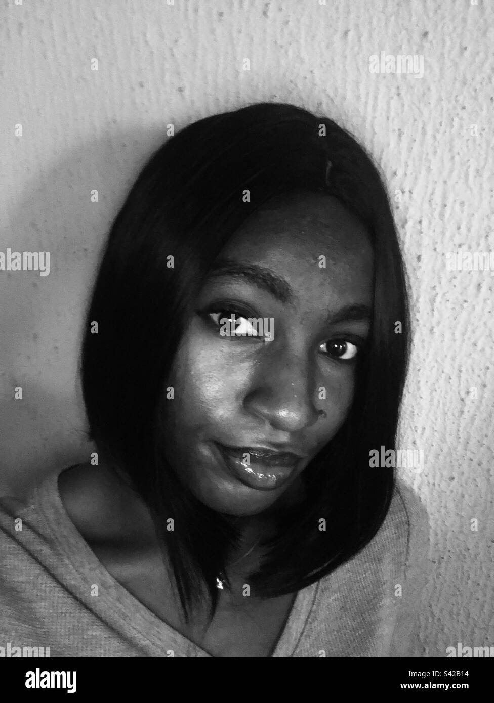 Girl black and white Stock Photo Alamy