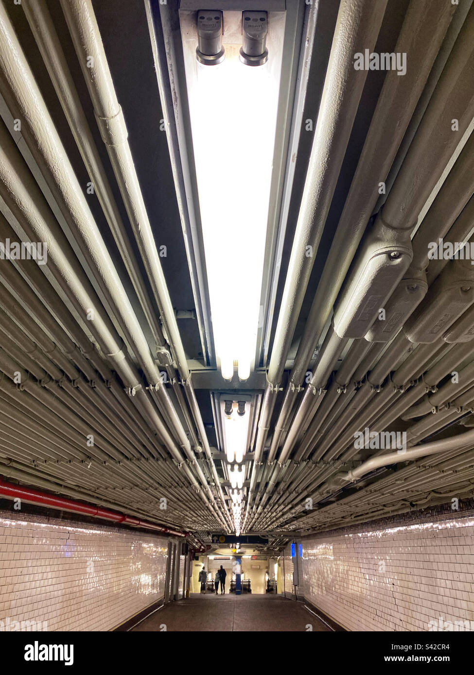 Subway corridor Stock Photo