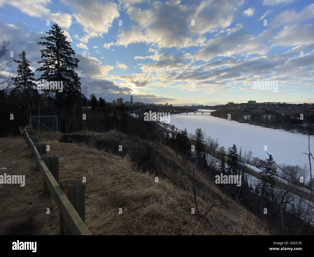 Edmonton River Valley Stock Photo Alamy