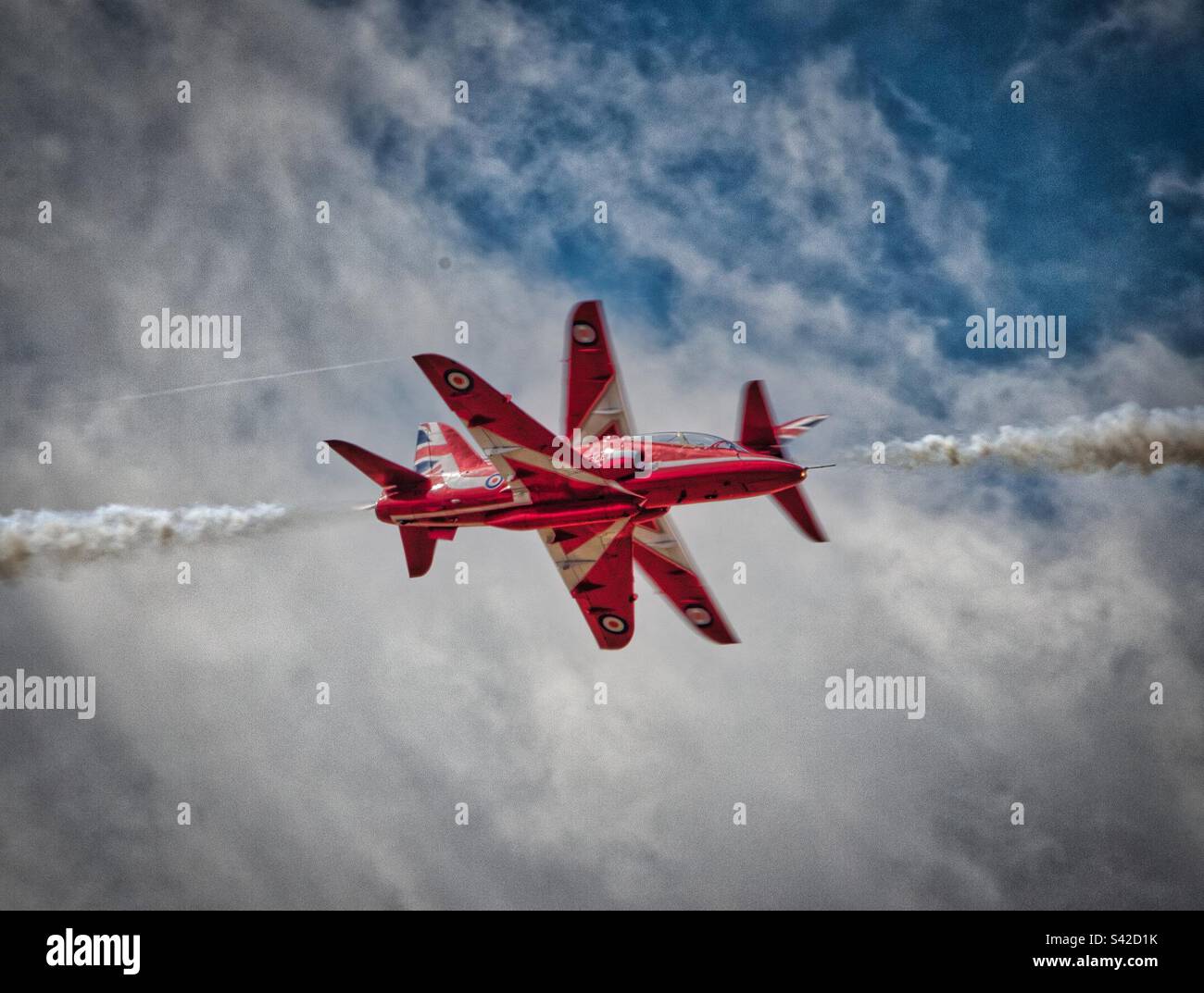 Raf red arrows Stock Photo