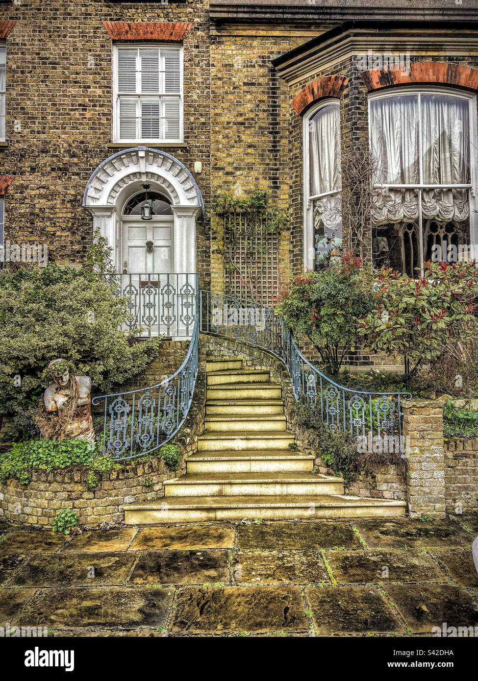 Beautiful Period House in Deal Kent Stock Photo Alamy