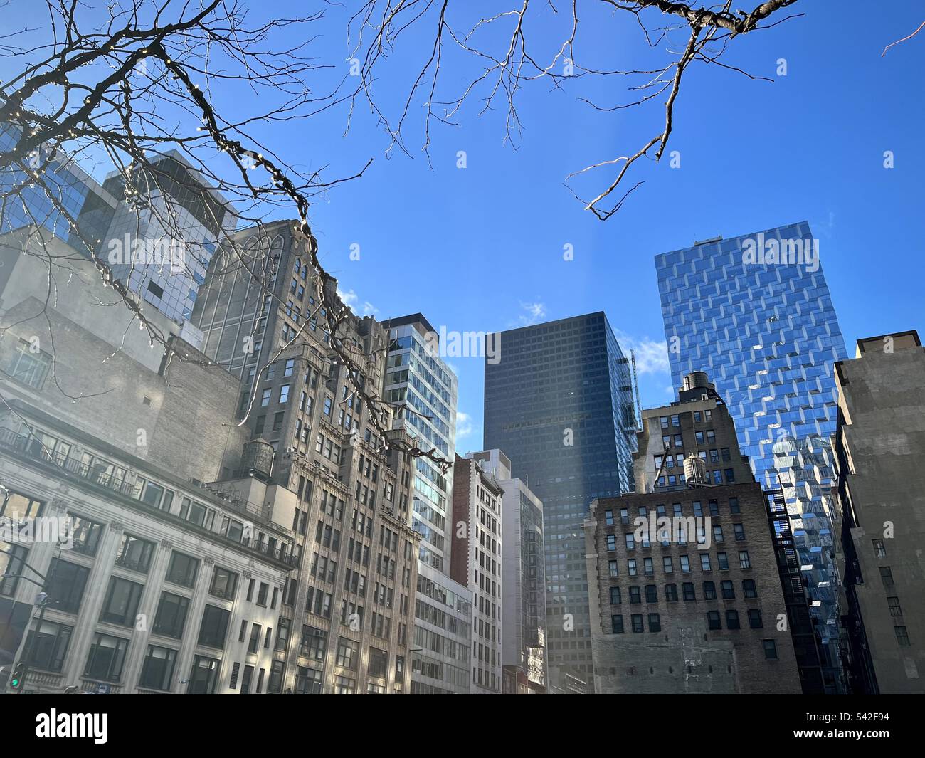 View of the architecture of New York buildings. Photo taken in New York