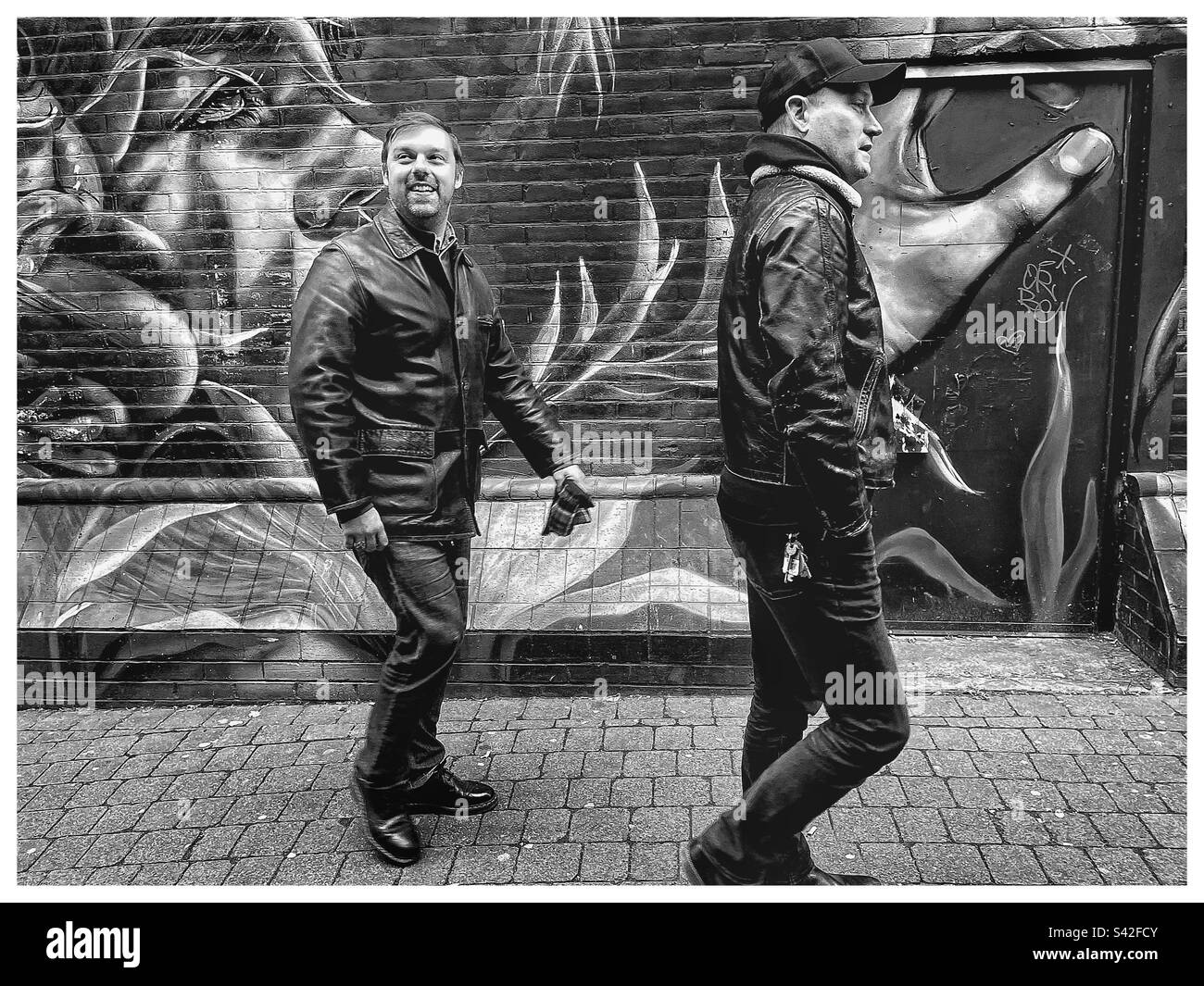 Two guys in Peckham. Stock Photo