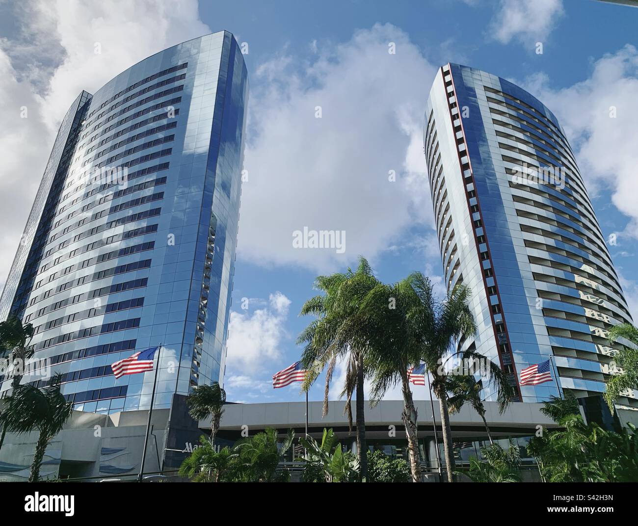 November, 2022, Marriott Marquis San Diego Marina, San Diego, California, United States - Smartphone Captured Stock Image