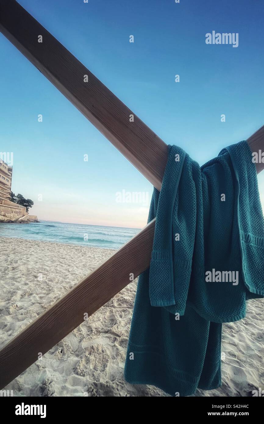 End of the day at the beach - sunset - Smartphone Captured Stock Image