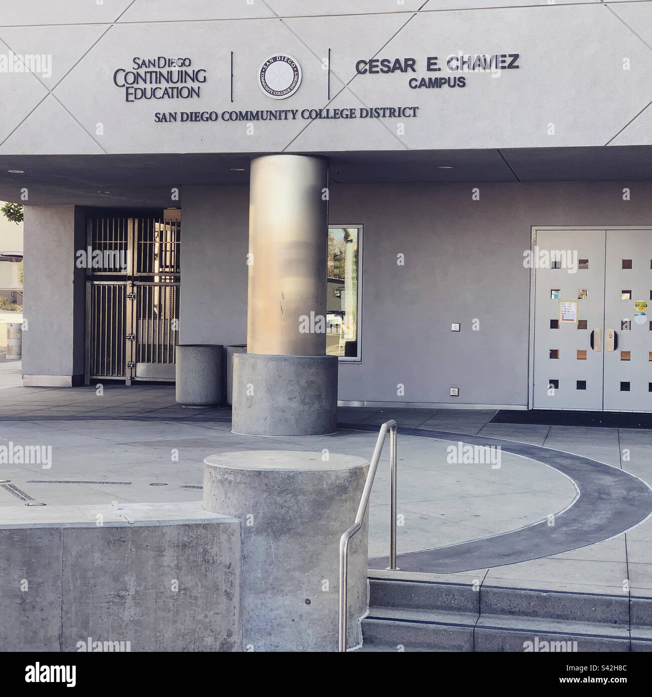 César E. Chávez Campus, San Diego College of Continuing Education, San Diego, California, United States - Smartphone Captured Stock Image