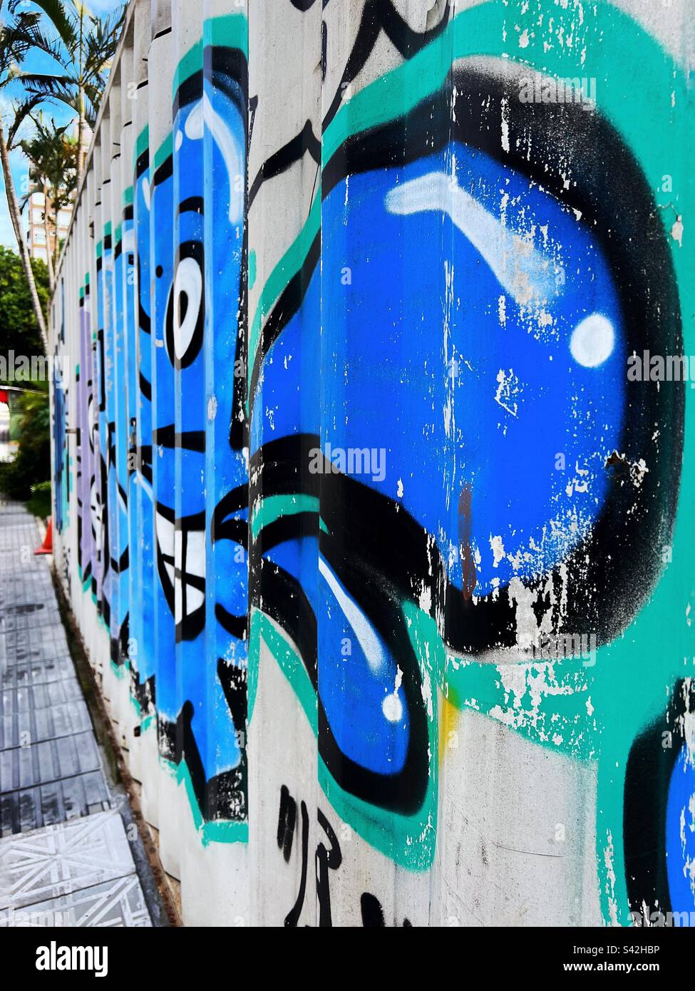 Street art on the wall Stock Photo Alamy