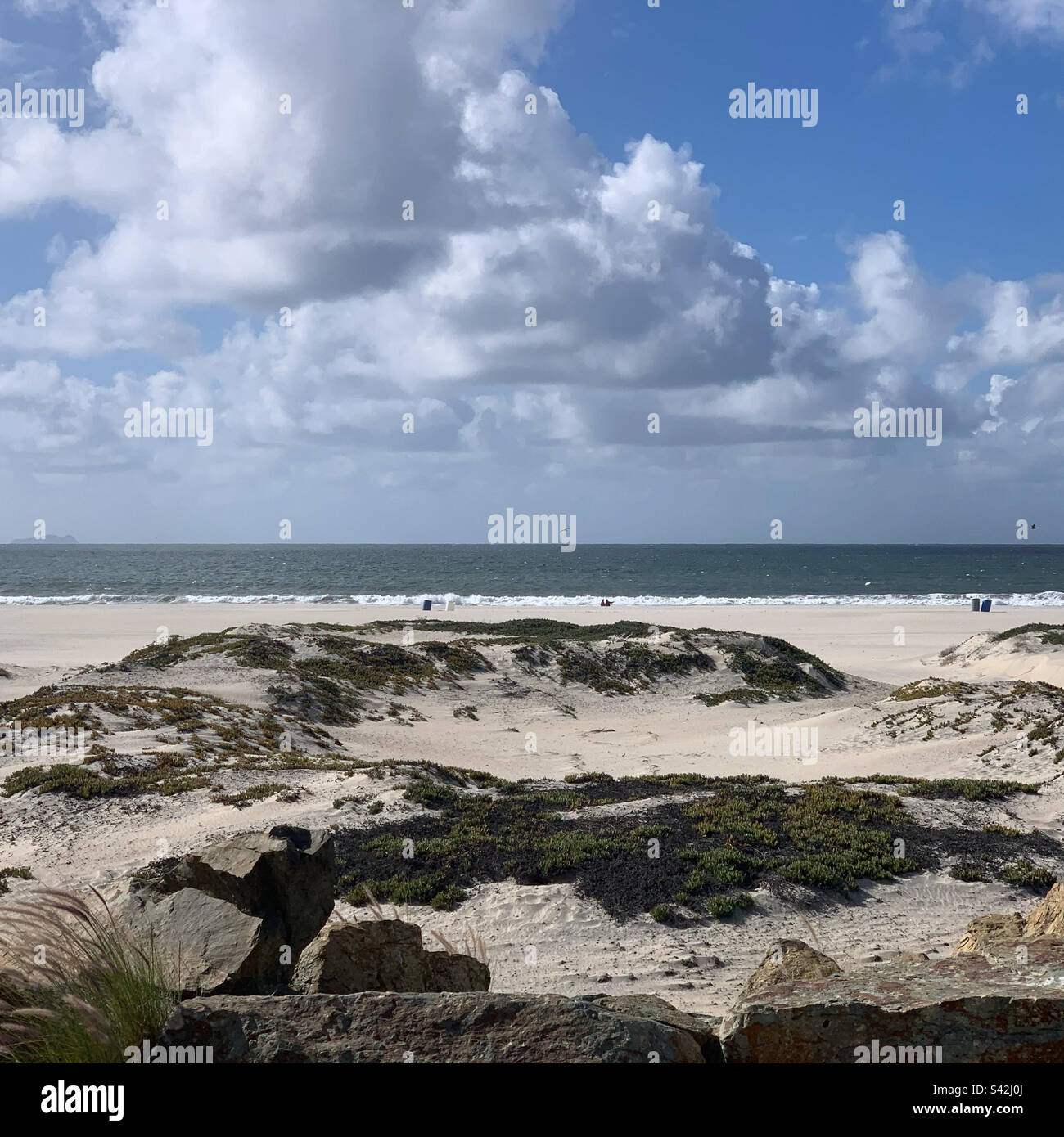 November, 2022, Coronado Central Beach, North Island, Coronado, San Diego County, California, United States - Smartphone Captured Stock Image