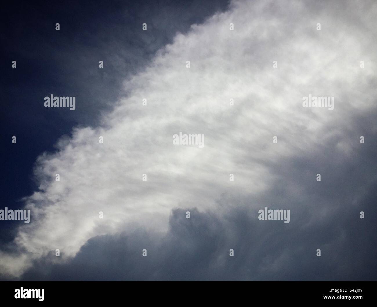 Dramatic clouds, Catalonia, Spain. Stock Photo