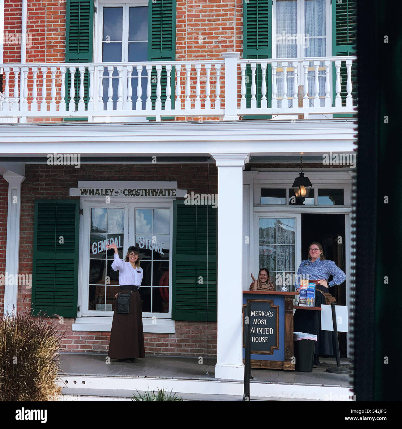 November, 2022, The Whaley House Museum, Old Town, San Diego, California, United States - Smartphone Captured Stock Image