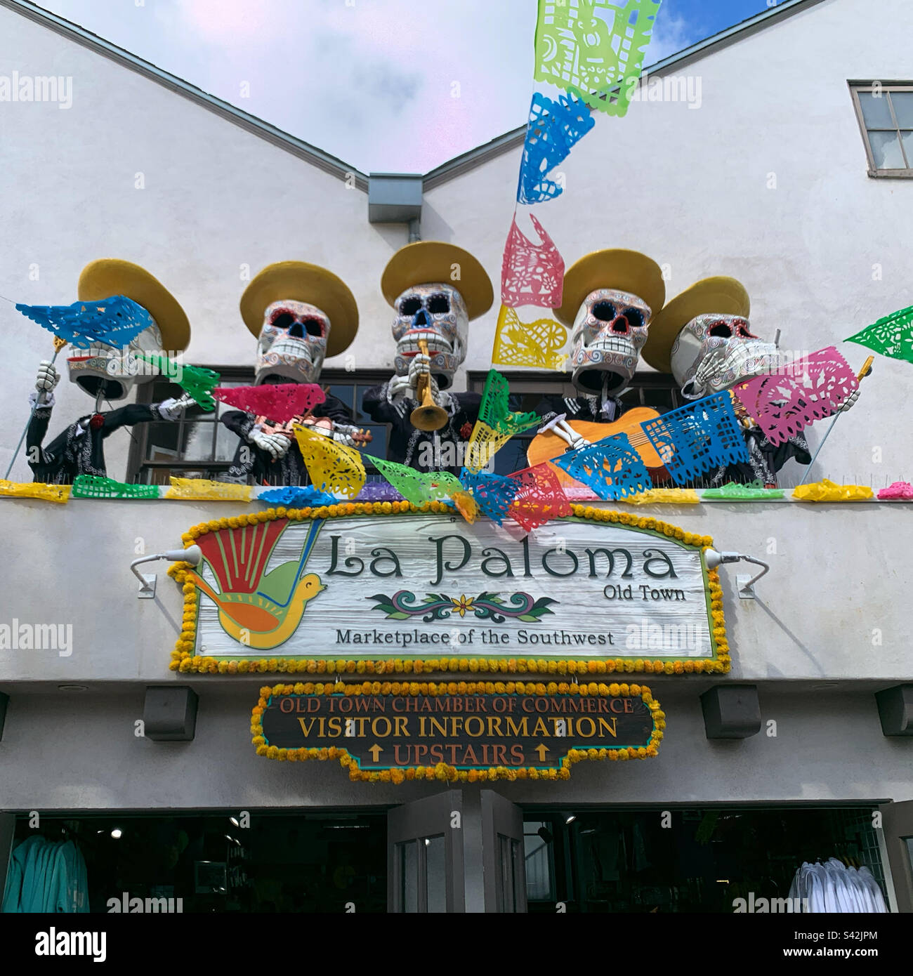 La Paloma Market, Old Town, San Diego, California, United States - Smartphone Captured Stock Image