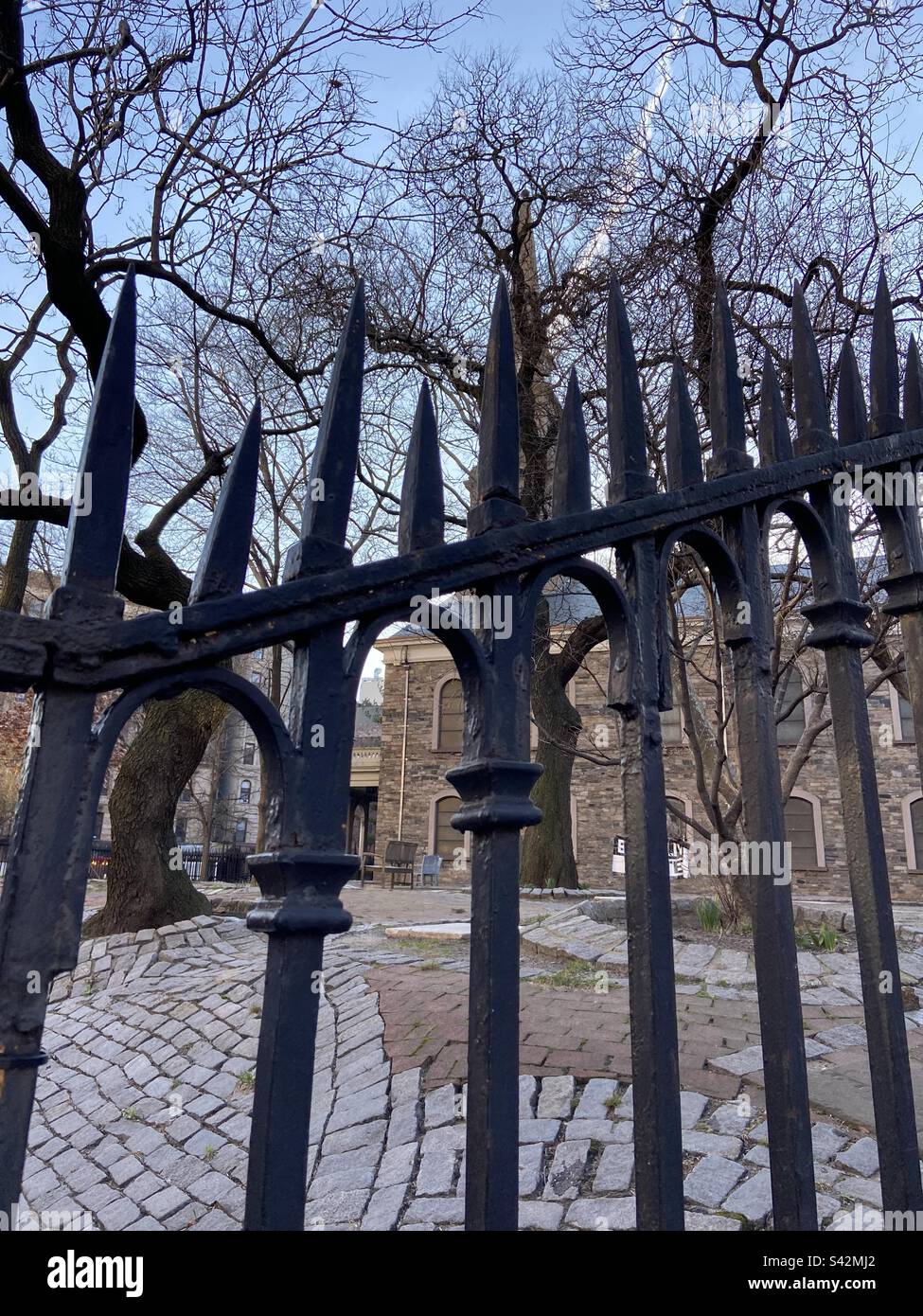 Through the fence - Smartphone Captured Stock Image