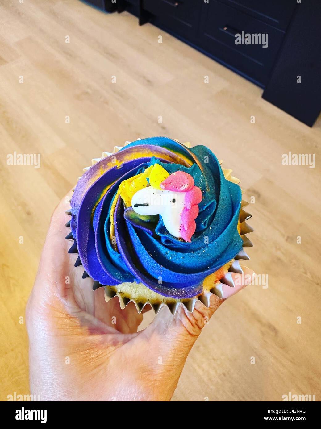Colourful cupcake Stock Photo