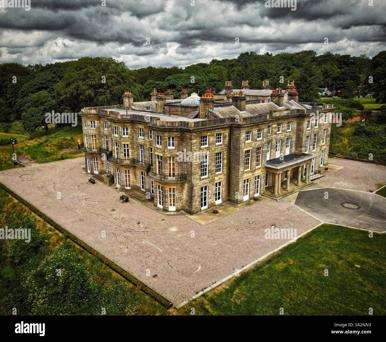 Haigh hall in Wigan Stock Photo