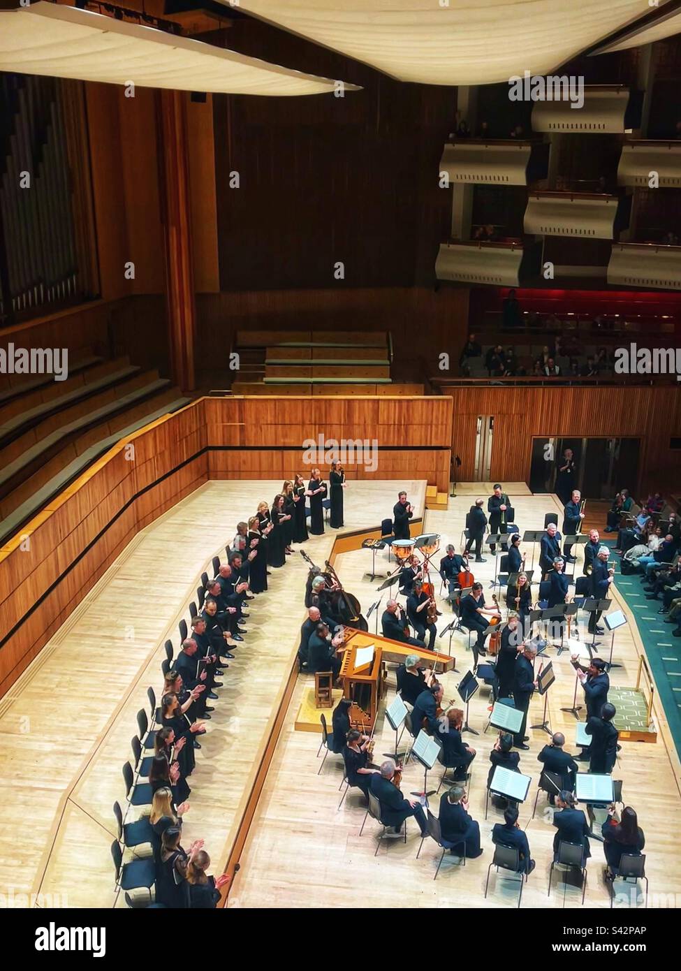 Orchestra of the Age of Enlightenment at the Royal Festival Hall in London. - Smartphone Captured Stock Image