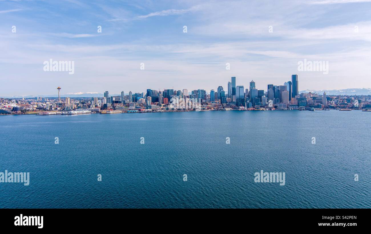 Seattle, Washington skyline - Smartphone Captured Stock Image