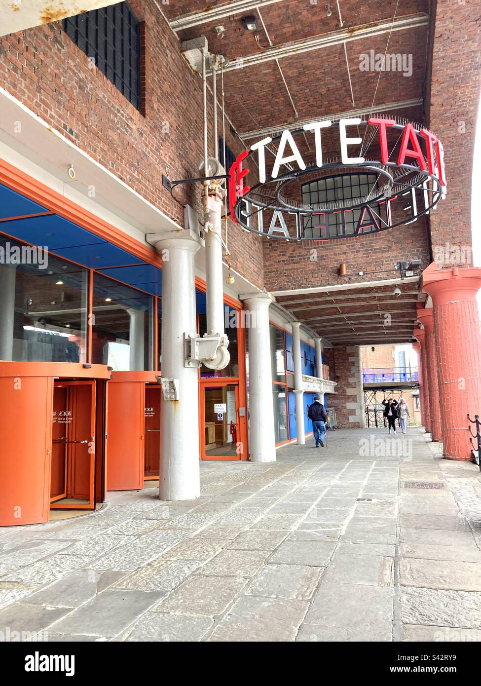 Tate Gallery Albert Dock Liverpool - Smartphone Captured Stock Image