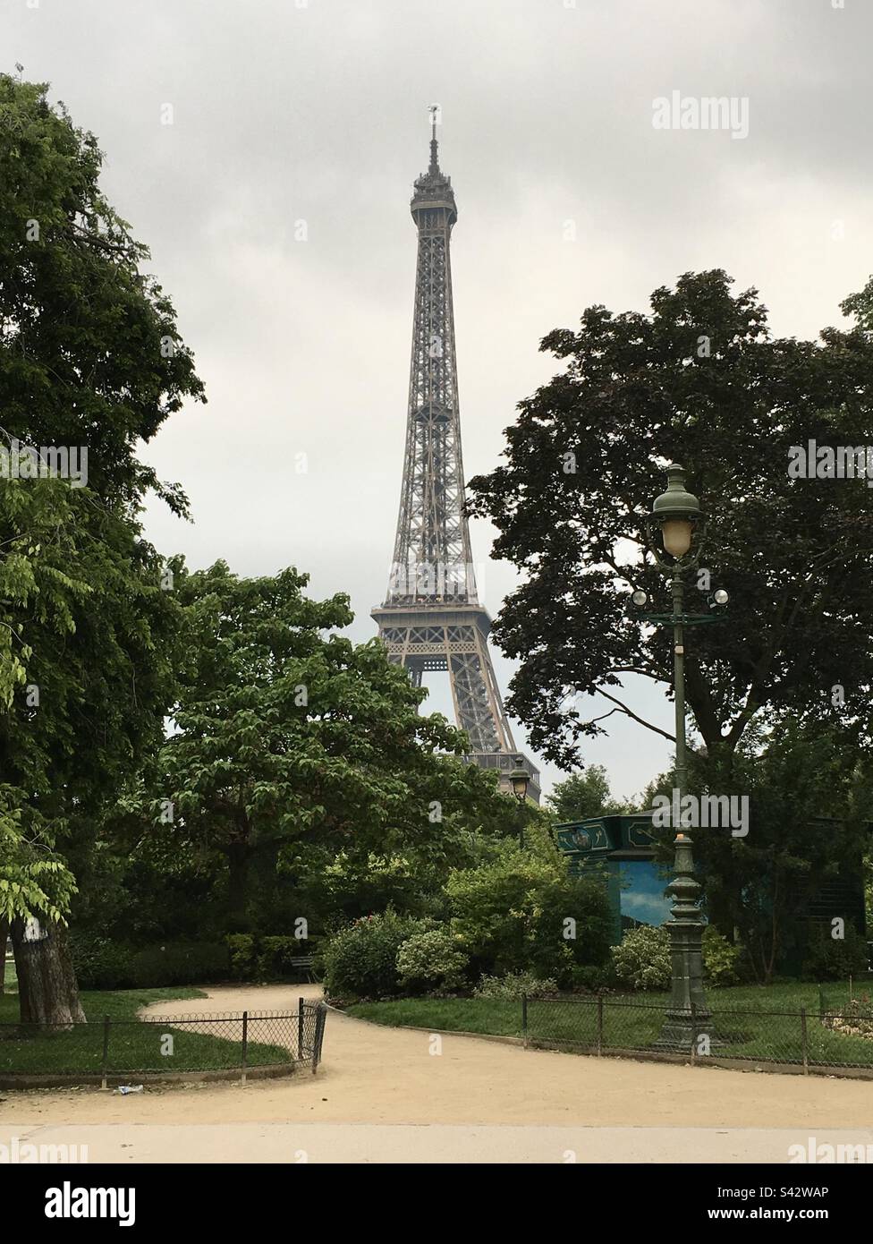 View of The Eiffel Tower, Paris, France Stock Photo