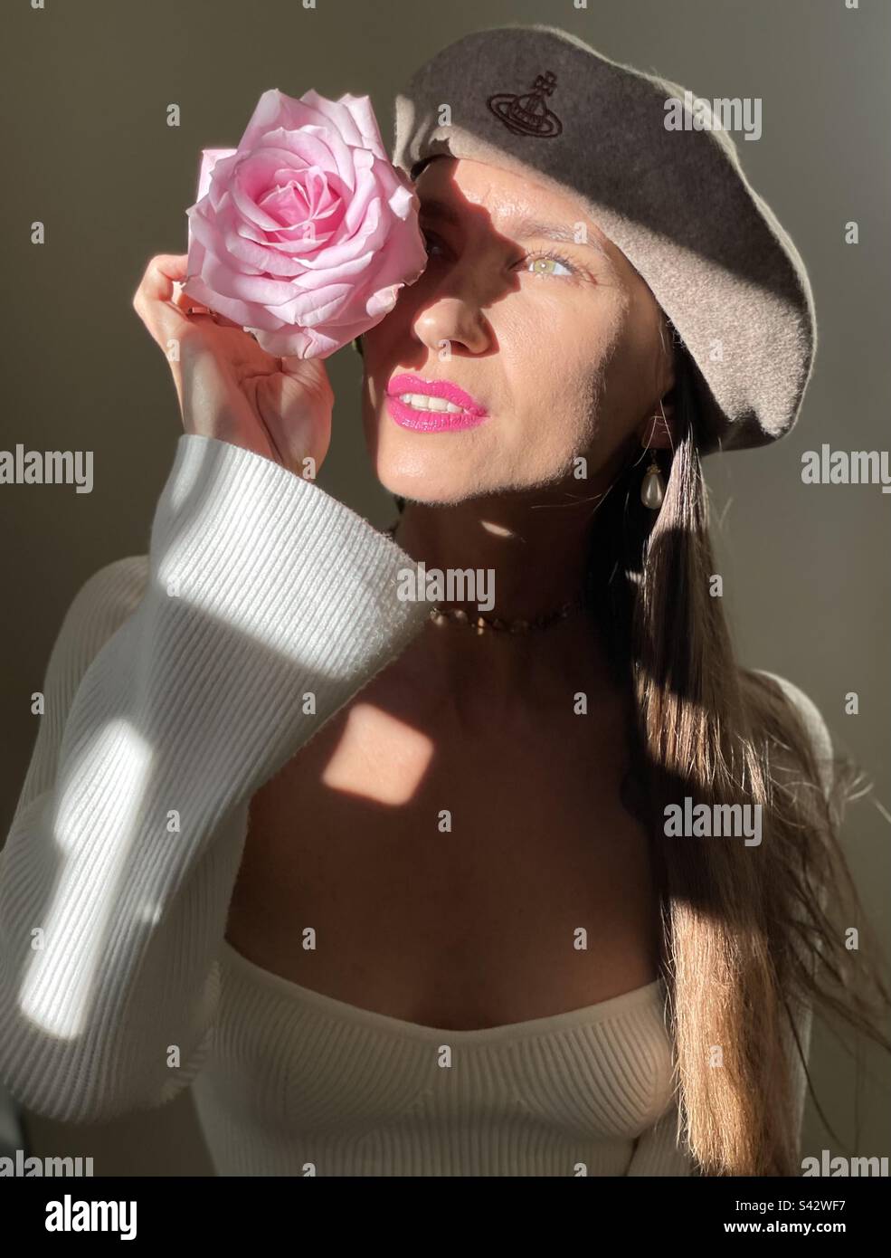 Rose eye - Smartphone Captured Stock Image