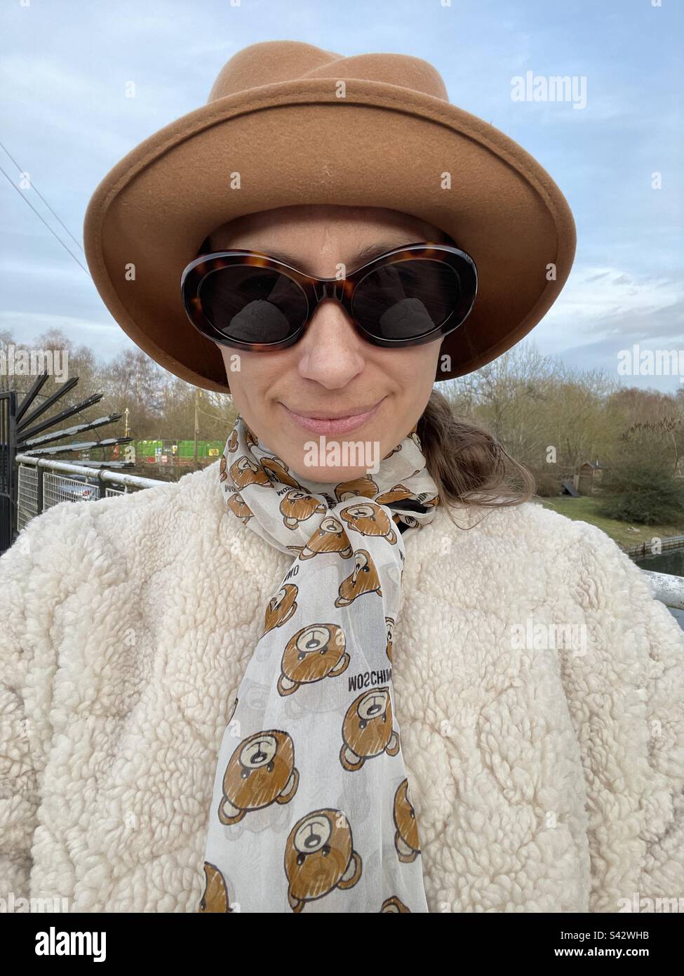 Sunglasses and hat - Smartphone Captured Stock Image