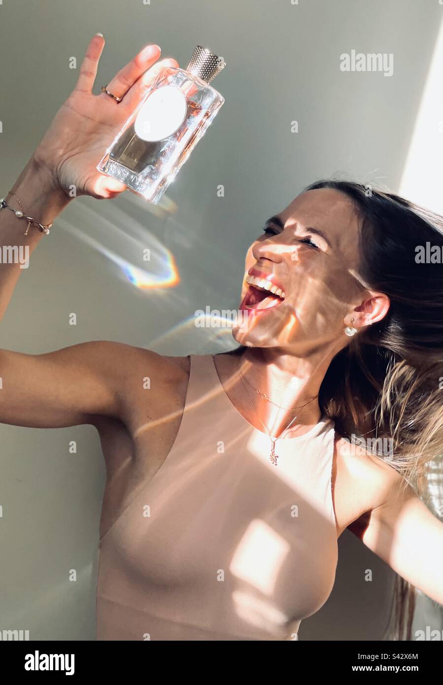 Through the glass - Smartphone Captured Stock Image
