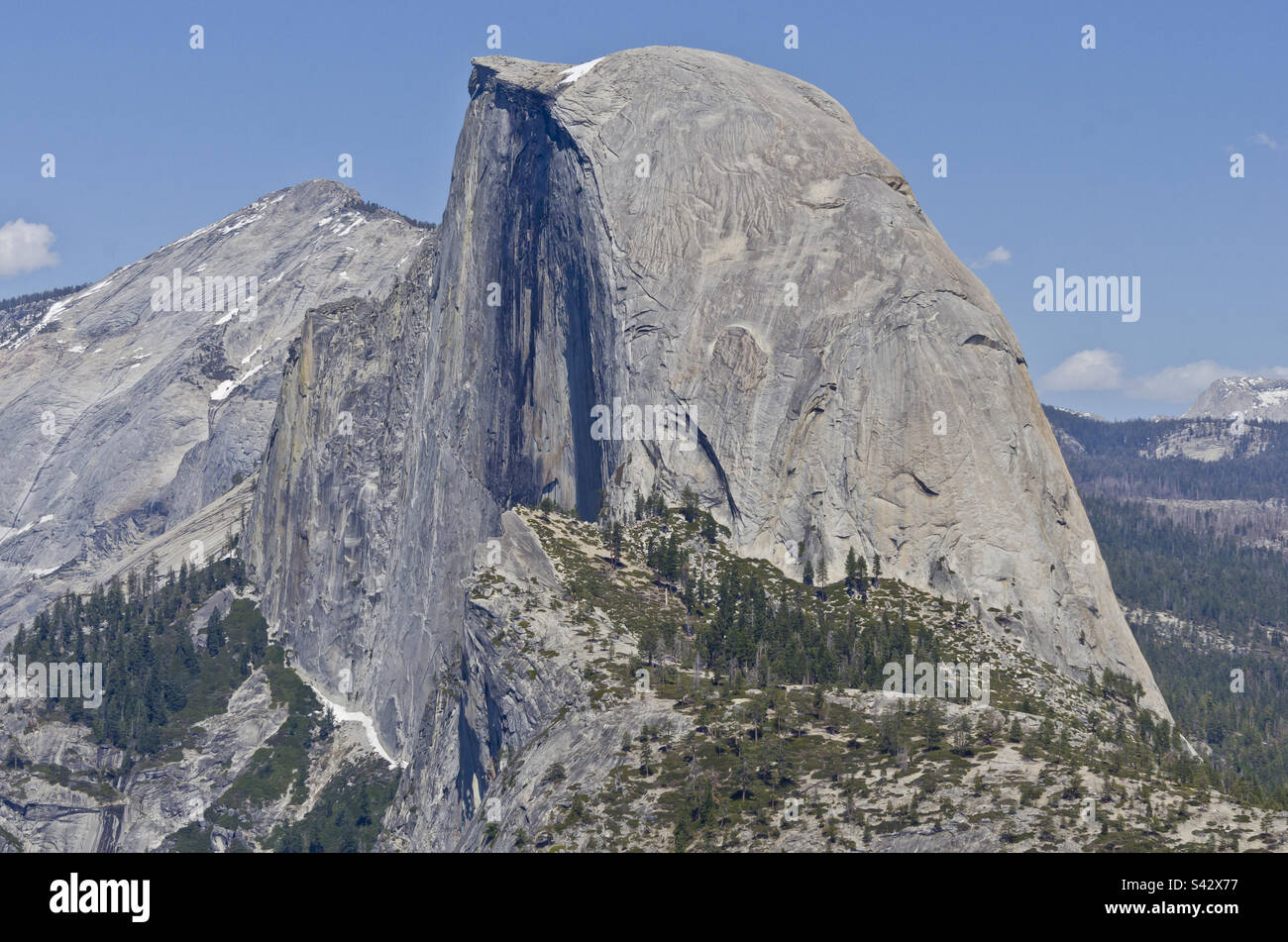 Half dome in Yosemite national Park, California - Smartphone Captured Stock Image