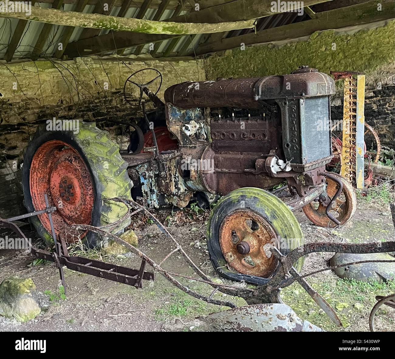Tractor pre war in all its ancient splendour - Smartphone Captured Stock Image