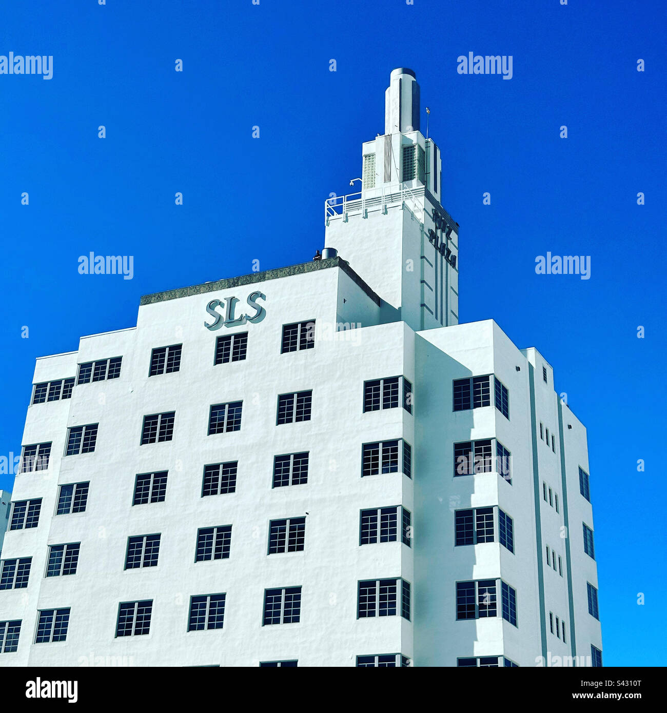 SLS South Beach Hotel, South Beach, Miami Beach, Florida, United States - Smartphone Captured Stock Image