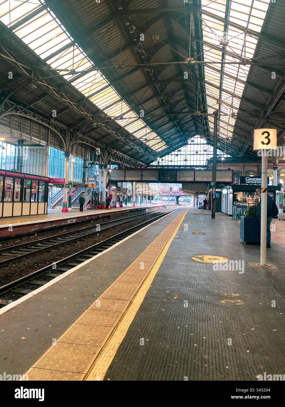 Waiting on the train… - Smartphone Captured Stock Image