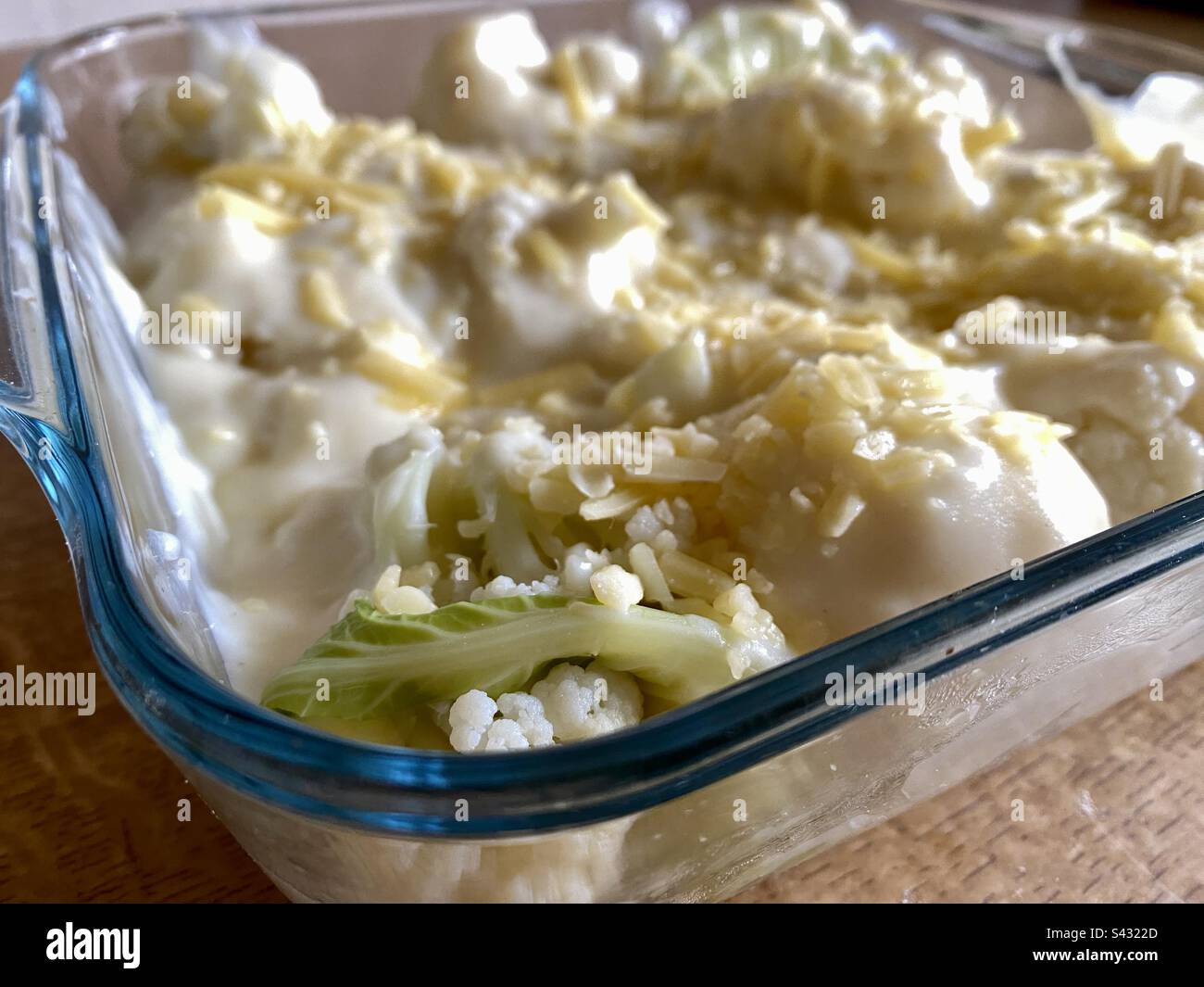 A dish of cauliflower cheese - Smartphone Captured Stock Image