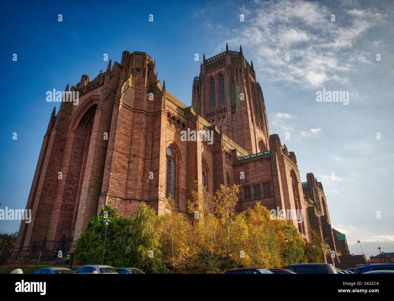 Liverpools Anglican cathedral Stock Photo