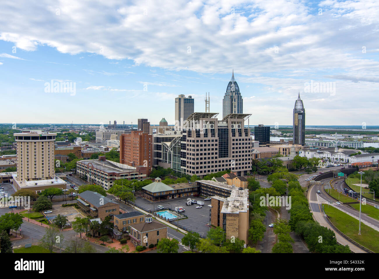 Downtown Mobile, Alabama - Smartphone Captured Stock Image