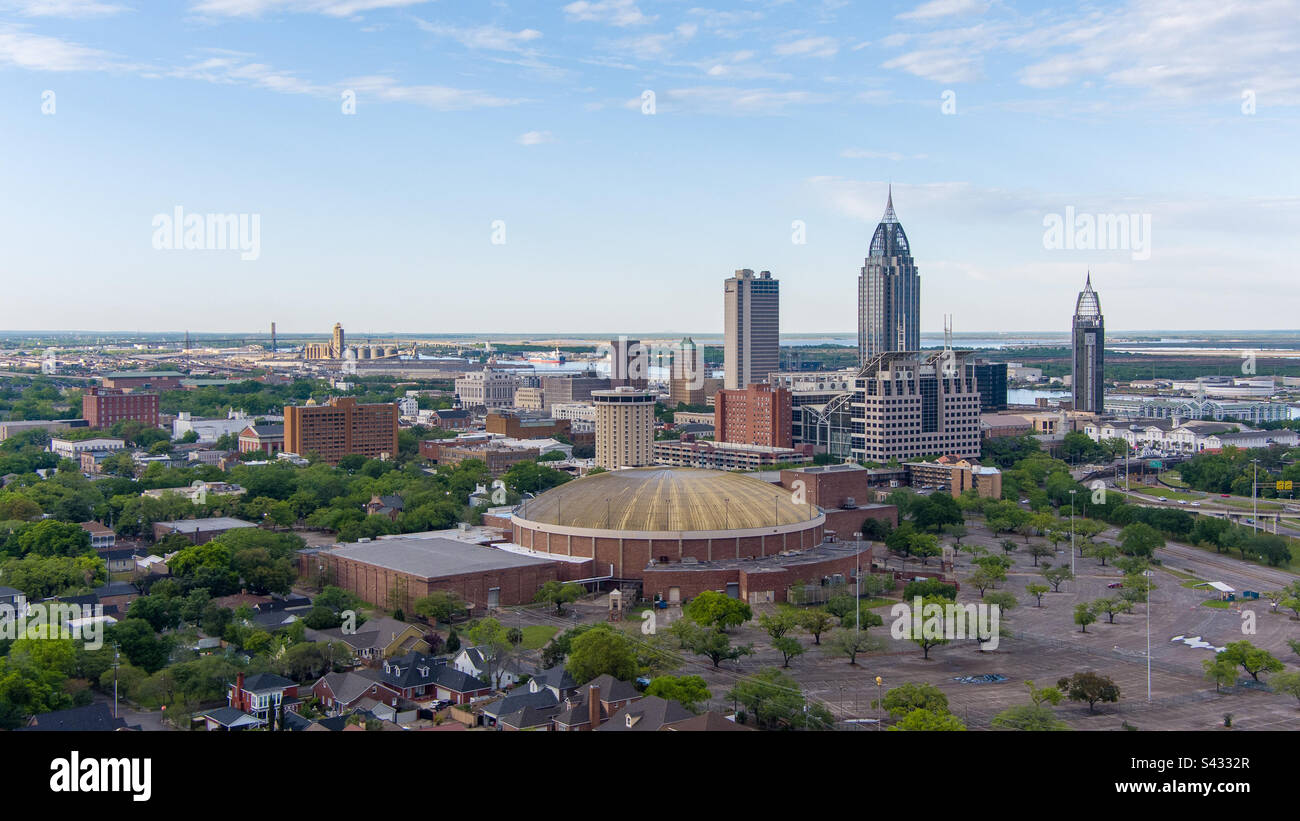 Downtown Mobile, Alabama - Smartphone Captured Stock Image