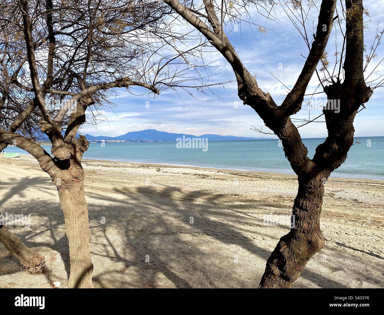 The beach at Sabinillas in southern Spain Stock Photo Alamy