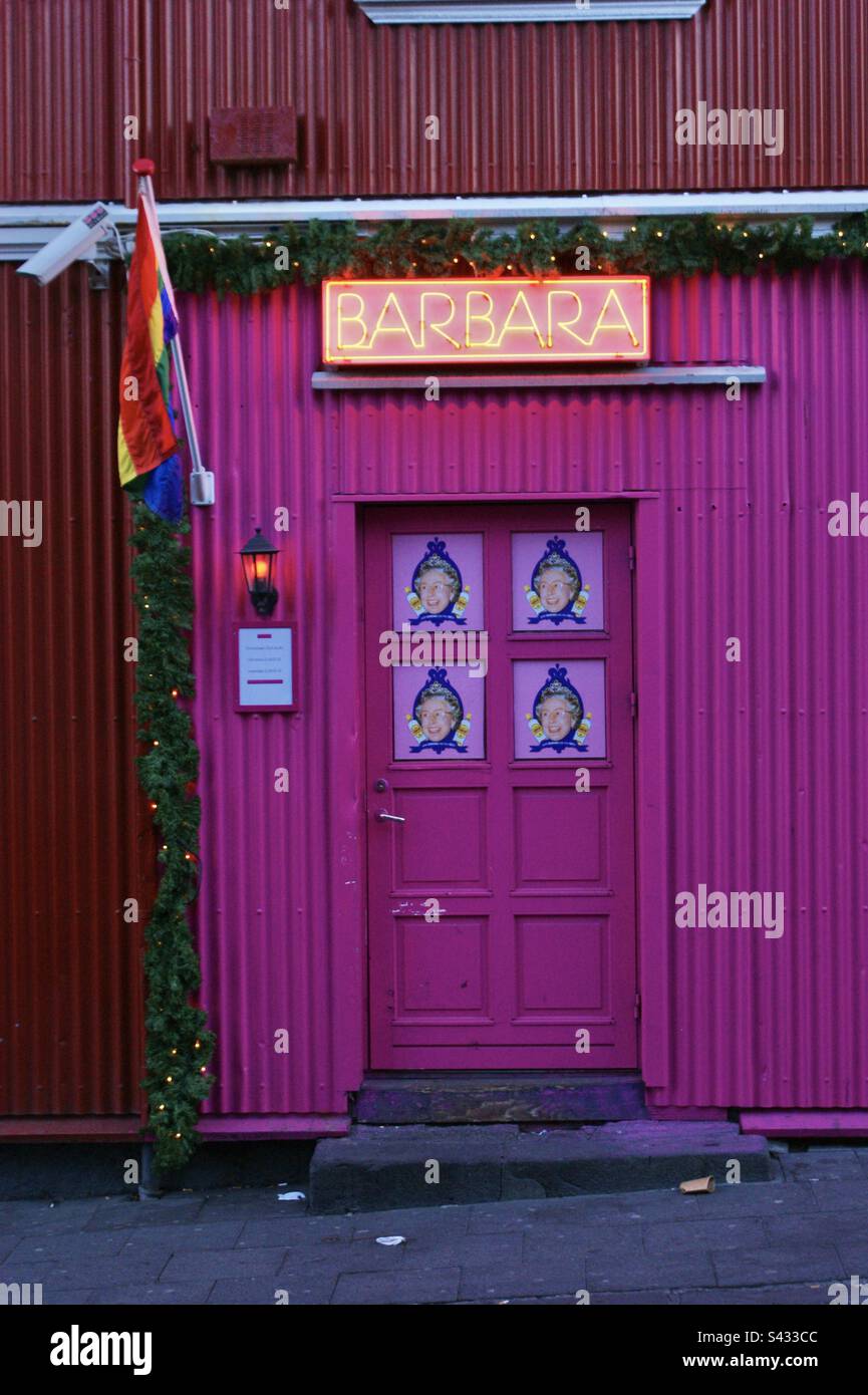 Barbara nightclub in Reykjavik, Iceland Stock Photo