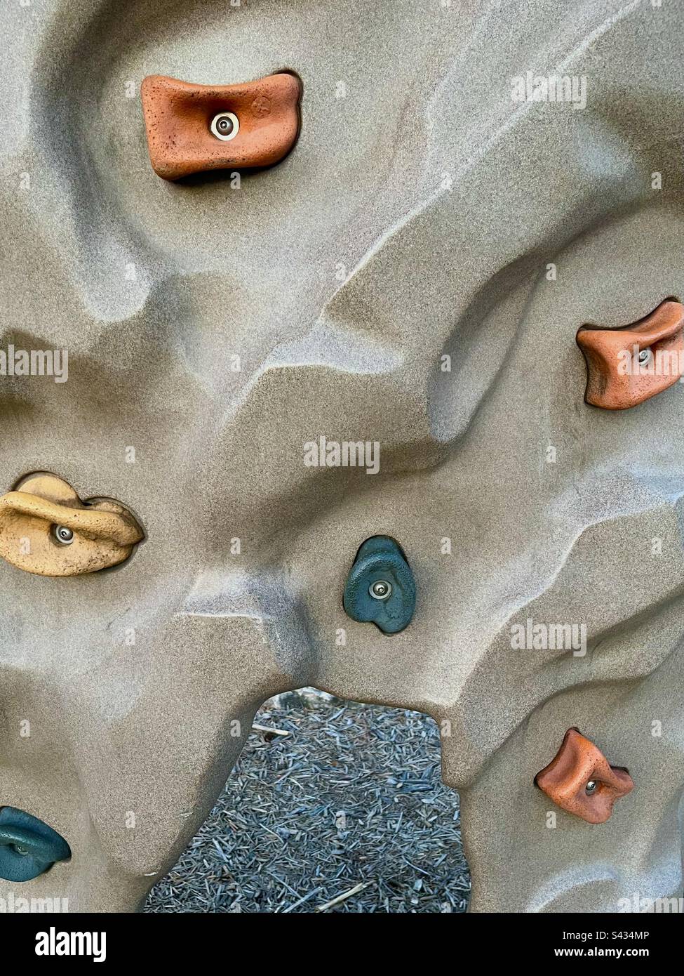 Closeup texture of childrens rock climbing wall Stock Photo Alamy