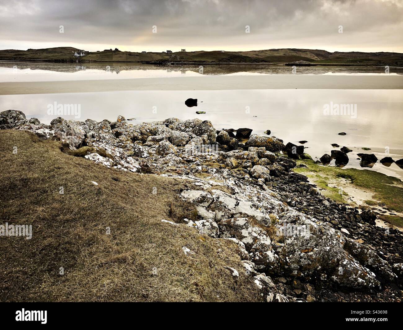 Uig sands on the Isle of Lewis, Scotland, United Kingdom - Smartphone Captured Stock Image