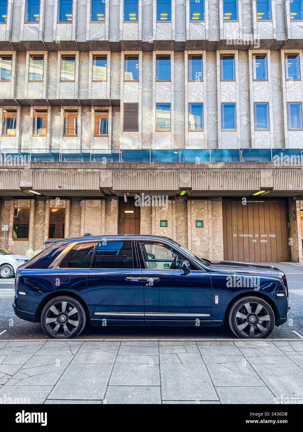 Rolls Royce Cullinan luxury SUV parked in Park Place in Leeds City Centre - Smartphone Captured Stock Image