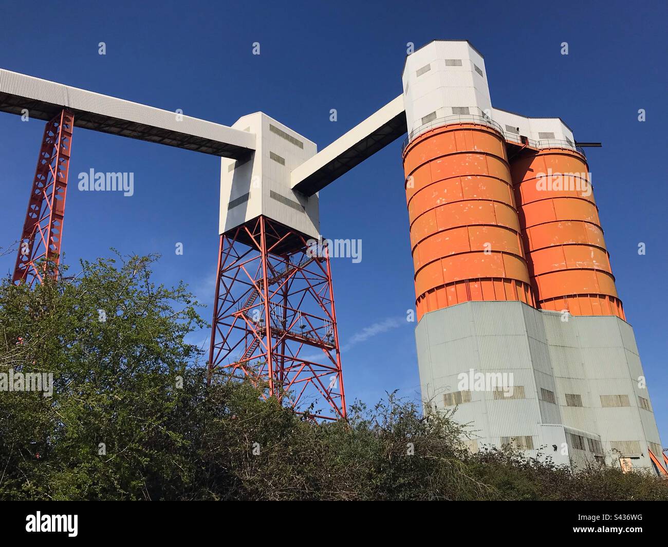 Coal Silo, Avonmouth near Bristol - Smartphone Captured Stock Image