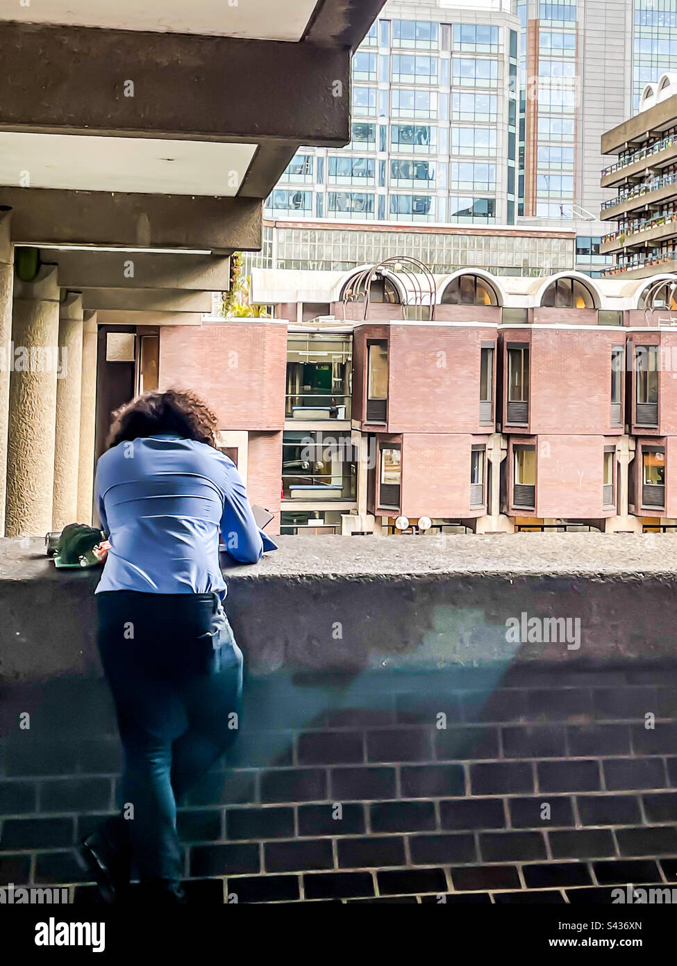 The Barbican & the broccoli, London Stock Photo Alamy