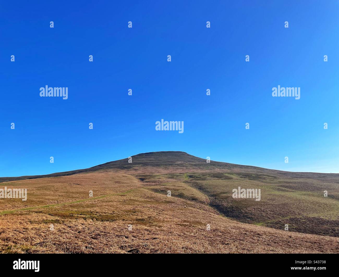 Sugar loaf mountain, Brecon Beacons, Abergavenny, Wales. Stock Photo