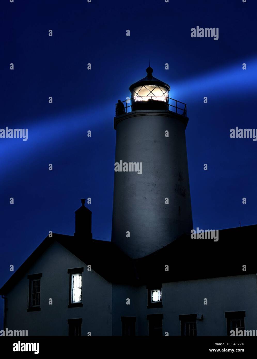 Beacon in the darkness - Smartphone Captured Stock Image